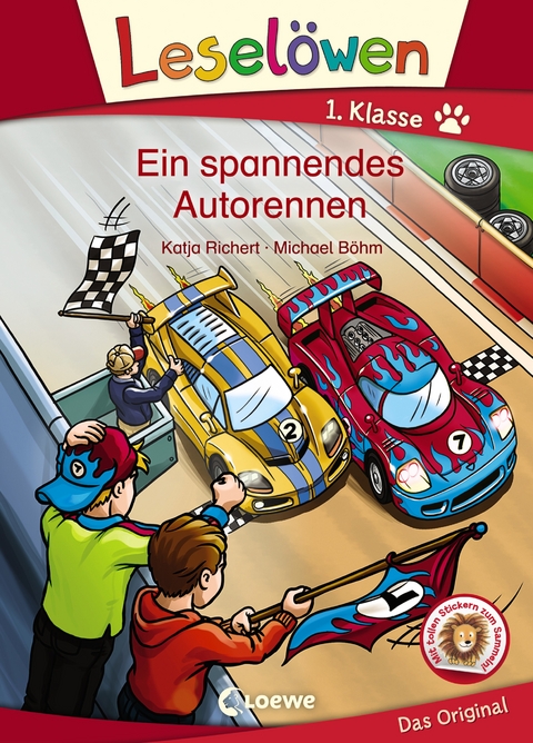 Lesel&ouml;wen 1. Klasse - Ein spannendes Autorennen - Katja Richert