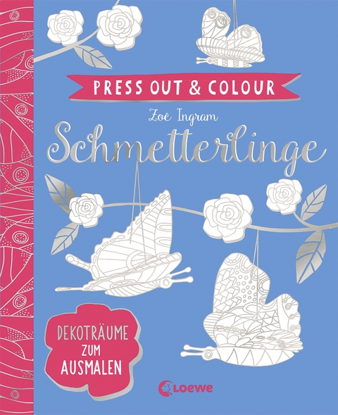 Press Out & Colour - Schmetterlinge