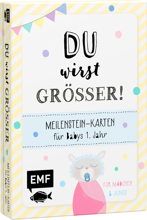 Du wirst gr&ouml;&szlig;er! Meilenstein-Karten f&uuml;r Babys 1. Jahr