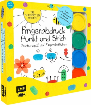 Fingerabdruck, Punkt und Strich – Zeichenspaß auf Fingerabdrücken: Das Fingerfarben-Set