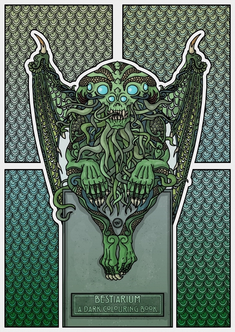Bestiarium - A Dark Colouring Book - Vladi Krafft