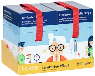 I care Lernkarten Pflege: Set (im Schuber) - Walter Anton; Jasmin Schön