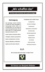 "Wir schaffen das" - Benjamin Webster