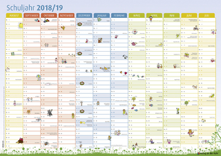 Der Schuljahres-Wandkalender 2018/2019