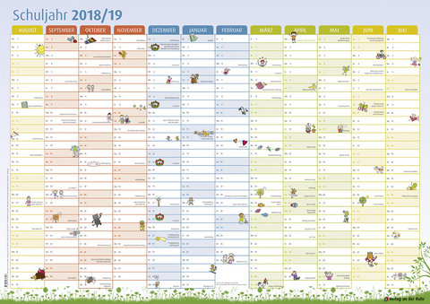 Der Schuljahres-Wandkalender 2018/2019 -  Redaktionsteam Verlag an der Ruhr