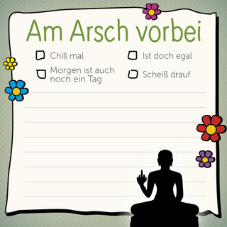 Am Arsch vorbei – Klebezettel