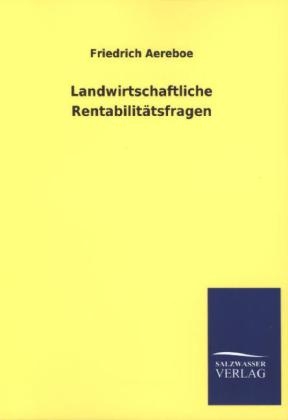 Landwirtschaftliche RentabilitÃ¤tsfragen