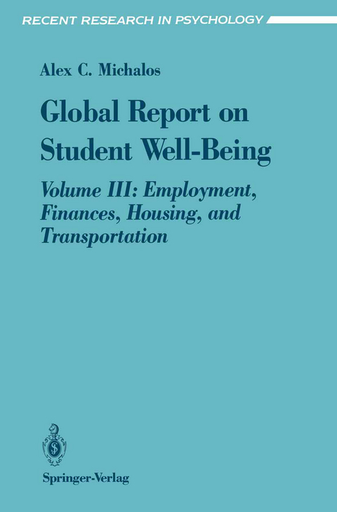 Global Report on Student Well-Being - Alex C. Michalos