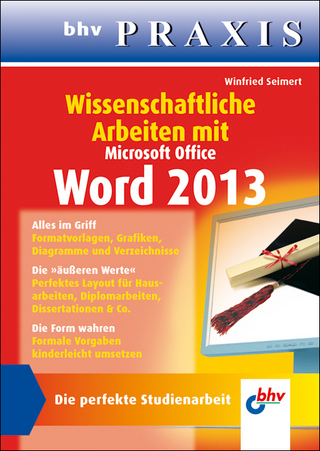 Wissenschaftliche Arbeiten mit Microsoft Office Word 2013