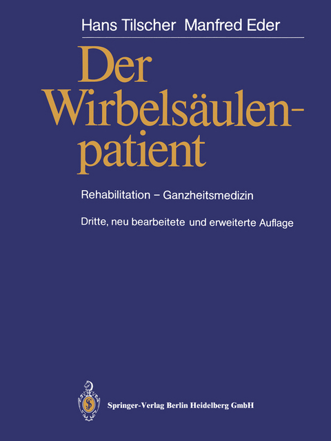 Der Wirbels&auml;ulenpatient - Hans Tilscher, Manfred Eder