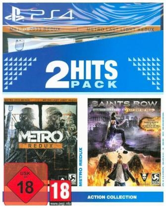 Metro Redux + Saints Row 4 Re-Elected, 1 PS4-Blu-ray Disc