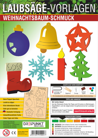 Laubsäge-Vorlagen Weihnachtsbaumschmuck