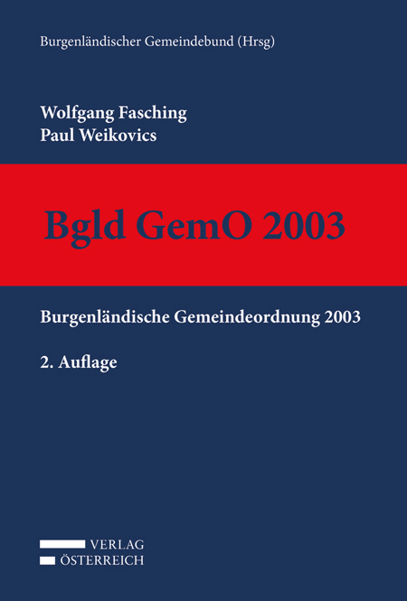 Bgld GemO 2003 - Wolfgang Fasching, Paul Weikovics