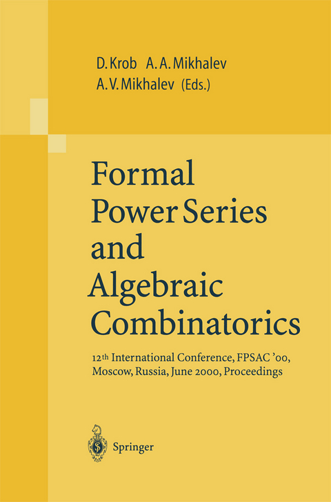 Formal Power Series and Algebraic Combinatorics - 