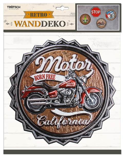 Wanddeko Retro Motorrad