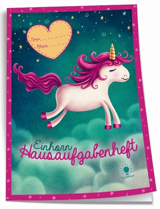 Color-Hausaufgabenheft Einhorn mit Umschlag