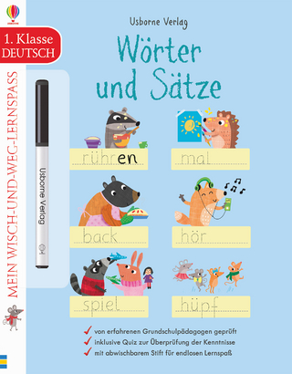 Mein Wisch-und-weg-Lernspaß: Wörter und Sätze (1. Klasse)