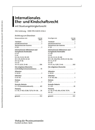 Internationales Ehe- und Kindschaftsrecht mit Staatsangehörigkeitsrecht