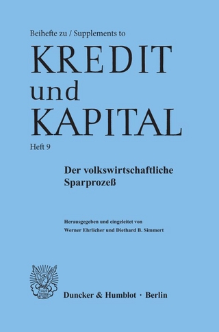 Der volkswirtschaftliche Sparprozeß.
