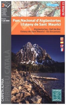 Aig&uuml;estortes pn/Sant Maurici carte&guide, map&hiking g.