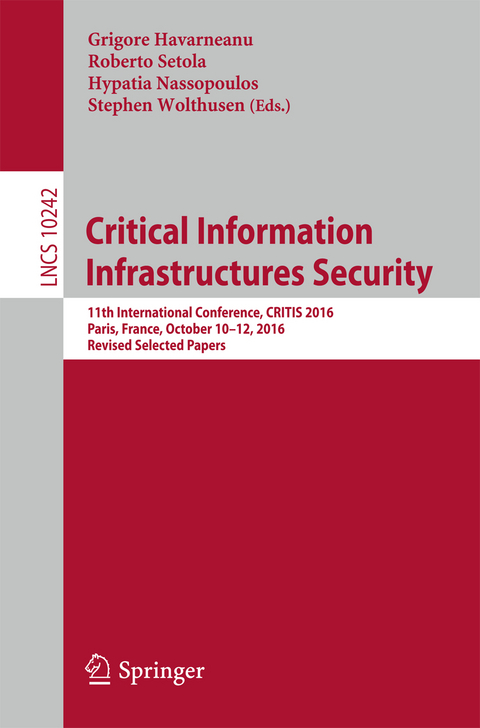 Critical Information Infrastructures Security - 