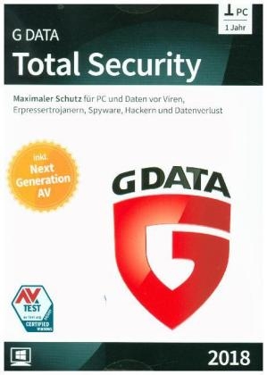 G Data Total Security 2018 1 PC, 1 CD-ROM