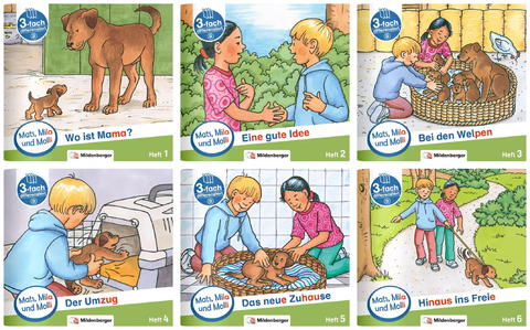 Paket &ndash; Mats, Mila und Molli &ndash; Heft 1&ndash;6, Schwierigkeitsstufe B - Helge Dr. Weinrebe
