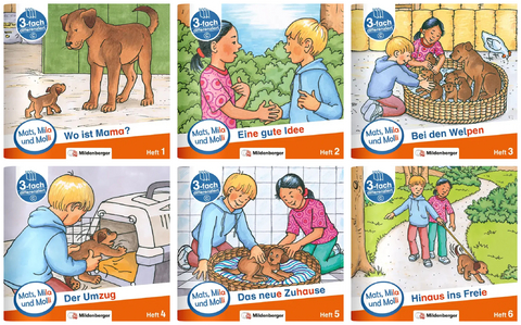 Paket &ndash; Mats, Mila und Molli &ndash; Heft 1&ndash;6, Schwierigkeitsstufe C - Helge Dr. Weinrebe