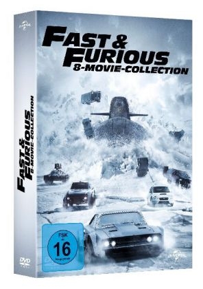 Fast & Furious - 8 Movie Collection, 8 DVD