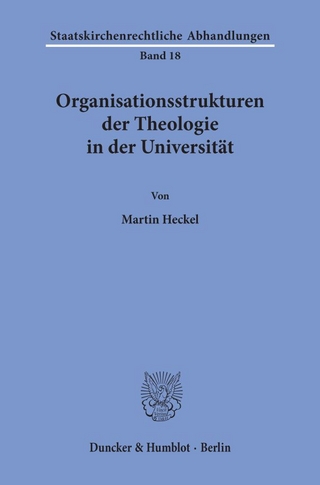 Organisationsstrukturen der Theologie in der Universität.