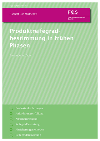 Produktreifegradbestimmung in frühen Phasen