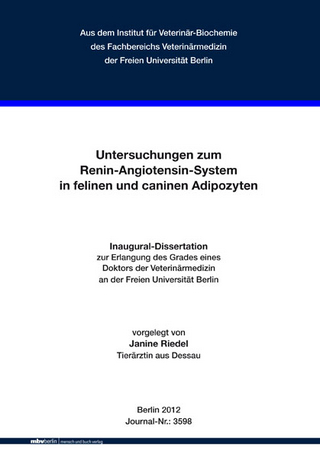 Untersuchungen zum Renin-Angiotensin-System in felinen und caninen Adipozyte