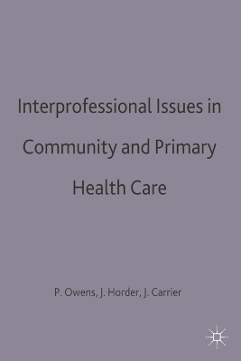 Interprofessional issues in community and primary health care - 