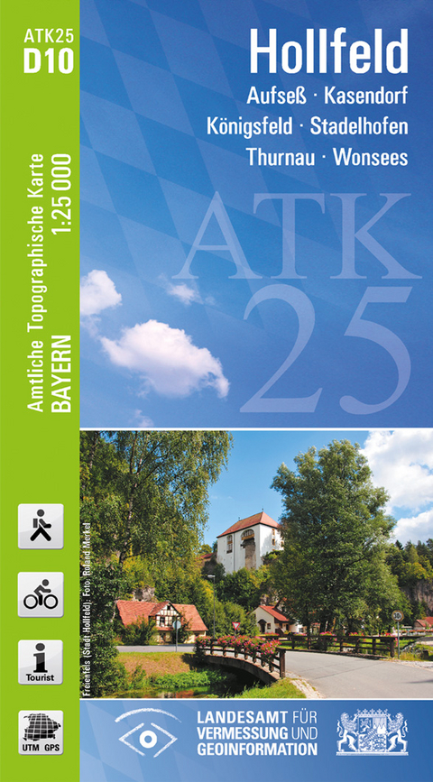 ATK25-D10 Hollfeld (Amtliche Topographische Karte 1:25000) - Breitband und Vermessung Landesamt f&uuml;r Digitalisierung  Bayern