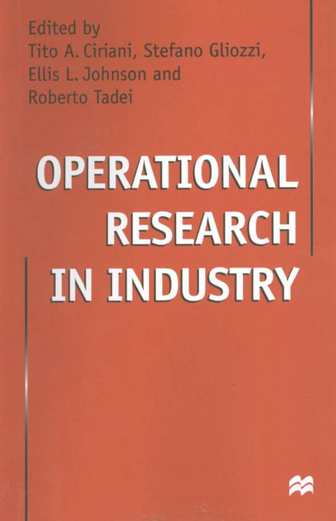 Operational Research in Industry - Tito Ciriani