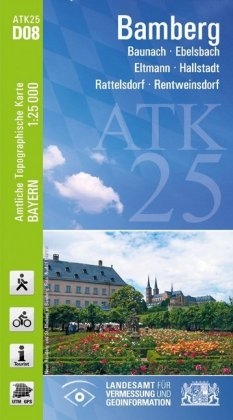 ATK25-D08 Bamberg (Amtliche Topographische Karte 1:25000) - Breitband und Vermessung Landesamt f&uuml;r Digitalisierung  Bayern
