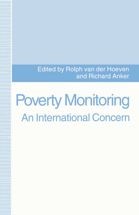 Poverty Monitoring: An International Concern - Rolph Hoeven, Richard Anker