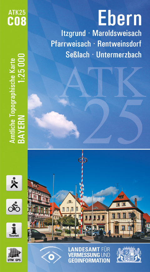 ATK25-C08 Ebern (Amtliche Topographische Karte 1:25000) - Breitband und Vermessung Landesamt f&uuml;r Digitalisierung  Bayern