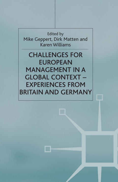 Challenges for European Management in a Global Context - 