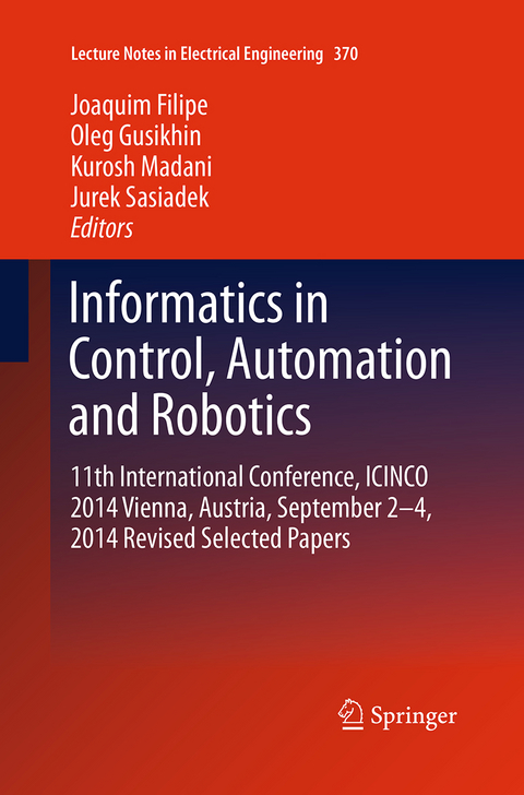 Informatics in Control, Automation and Robotics - 