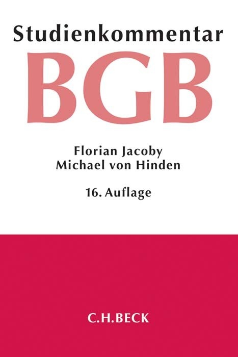 B&uuml;rgerliches Gesetzbuch - Florian Jacoby, Michael Hinden, Jan Kropholler