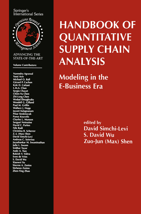 Handbook of Quantitative Supply Chain Analysis - 