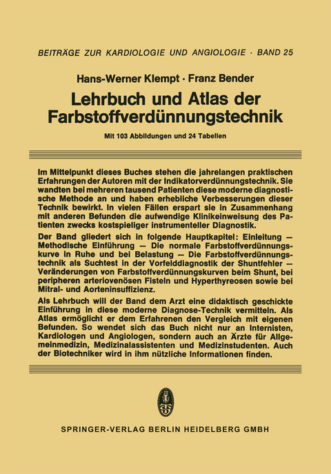 Lehrbuch und Atlas der Farbstoffverd&uuml;nnungstechnik - H.-W. Klempt, F. Bender