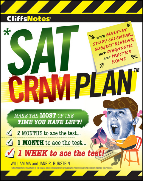 Cliffsnotes SAT Cram Plan - William Ma, Jane R Burstein