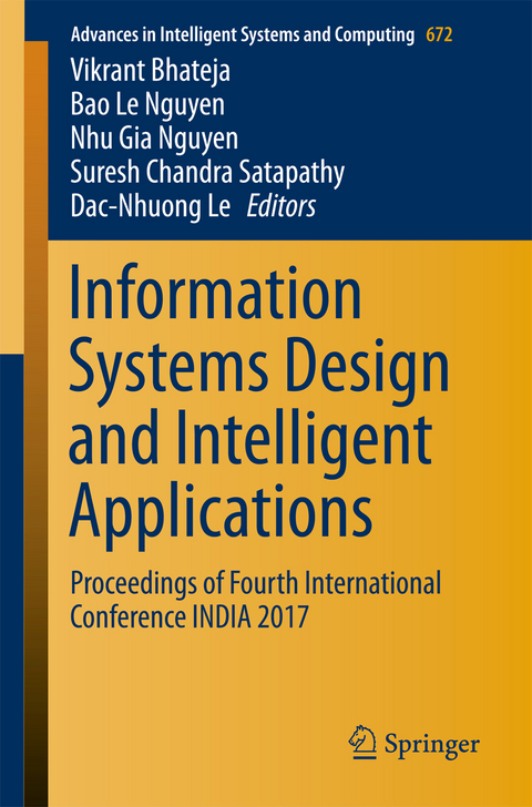 Information Systems Design and Intelligent Applications - 
