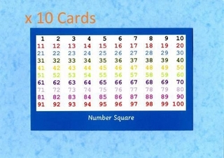 Number Square - Postcard - 10 Card Pack