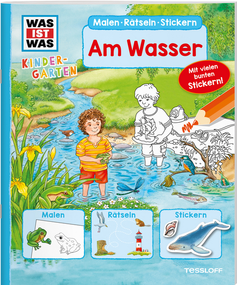 WAS IST WAS Kindergarten Malen R&auml;tseln Stickern Am Wasser - Ida Schuhmann