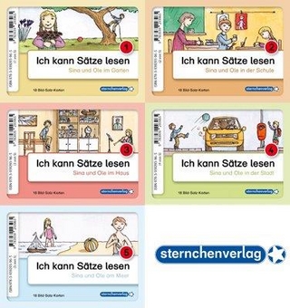 Ich kann Sätze lesen Teil 1 - 90 Bild-Satz-Karten mit Selbstkontrolle