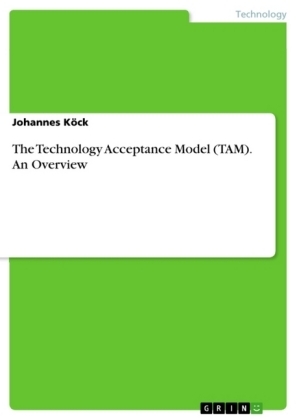 The Technology Acceptance Model (TAM). An Overview - Johannes KÃ¶ck