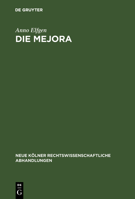 Die Mejora - Anno Elfgen